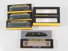 A FARISH by BACHMANN N gauge Battle of Britain class steam locomotive 'Fighter Command' together