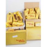 A large quantity (two crates) of TRIANG TT gauge empty product boxes - F/G (Q)