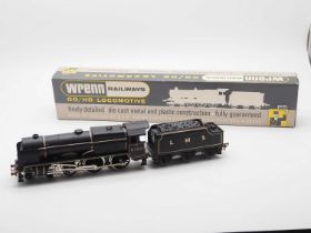 A WRENN OO gauge W2261 Royal Scot steam locomotive in LMS black livery 'Black Watch' - VG in VG