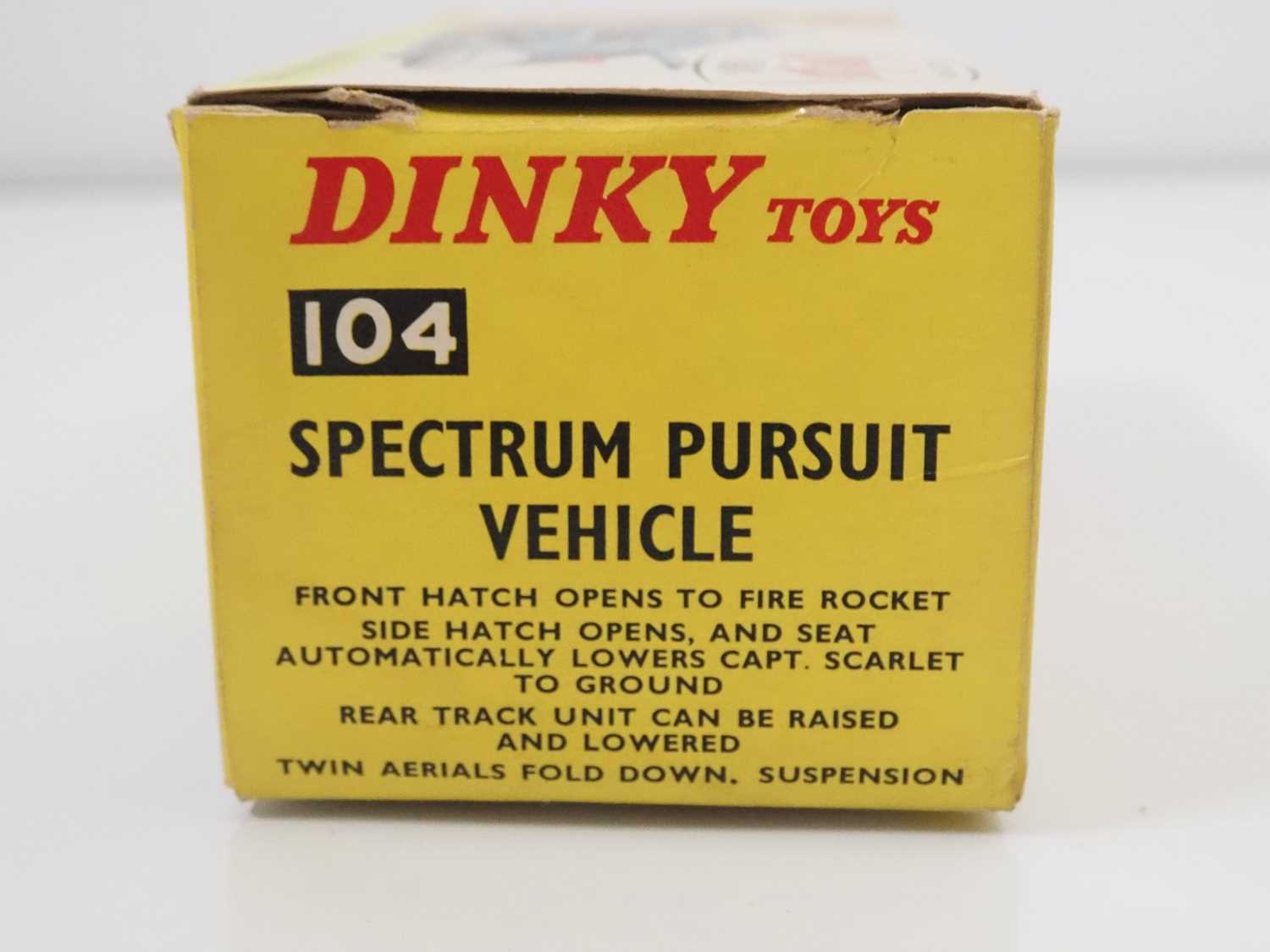 A DINKY 104 diecast 'Gerry Anderson's Captain Scarlet' Spectrum Pursuit Vehicle in original box with - Image 5 of 6