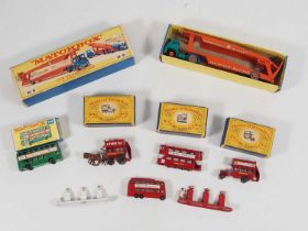 A group of MATCHBOX diecast models to include a K-8 Car Transporter - F/G in G boxes (where