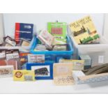 A very large quantity (3 crates) of OO gauge kits, accessories, scenery etc - G in G packets / boxes