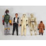 A group of vintage STAR WARS larger poseable figures - G (unboxed) (5)