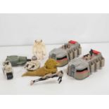 A group of original vintage STAR WARS toys including troop transporters, Hoth Wampa etc - G (