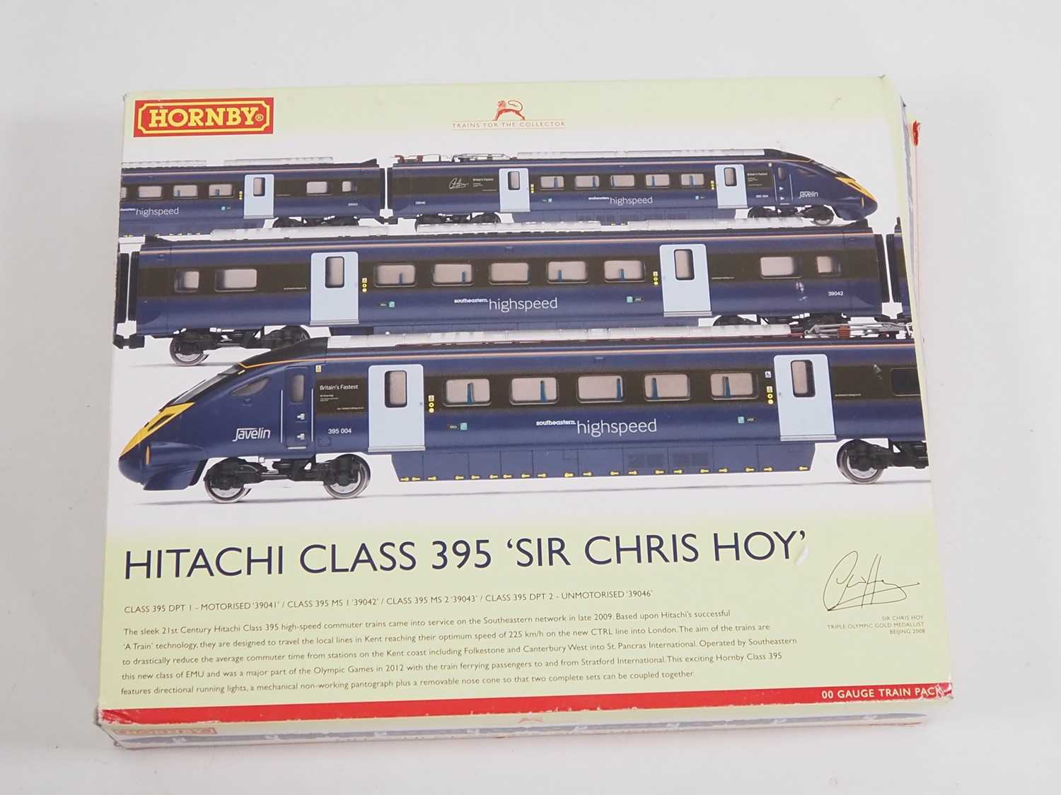A HORNBY R3185 OO gauge Hitachi Class 395 4-car 'Javelin' EMU in South Eastern blue livery 'Sir - Image 5 of 7