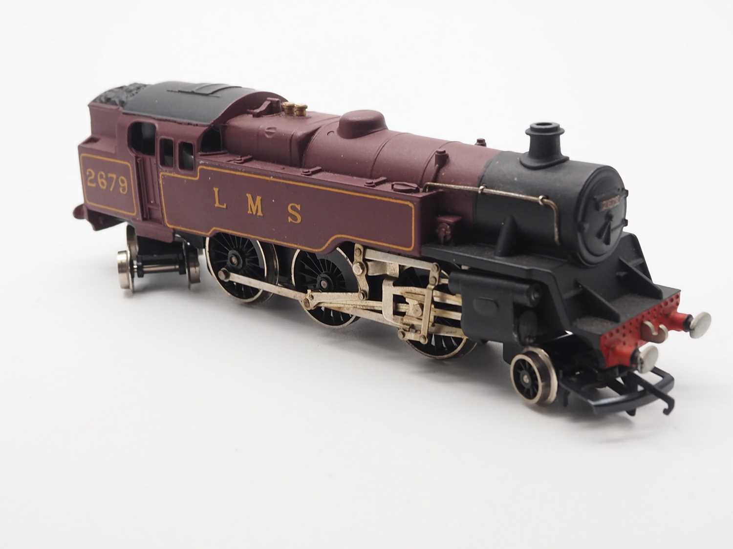 A WRENN OO gauge W2219 Class 4MT steam tank loco in LMS maroon livery numbered 2679 - VG in VG box - Image 4 of 7