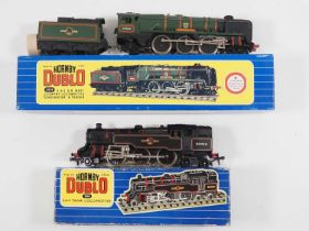 A pair of HORNBY DUBLO 3-rail OO gauge steam locomotives comprising a 2-6-4 tank and 'Dorchester' (