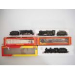 A group of HORNBY OO gauge steam locomotives in LMS and GWR liveries - G/VG in F/G boxes (3)