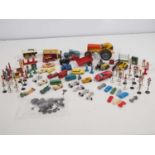 A mixed group of diecast cars, vans, other vehicles and accessories by MATCHBOX and others - F/G (