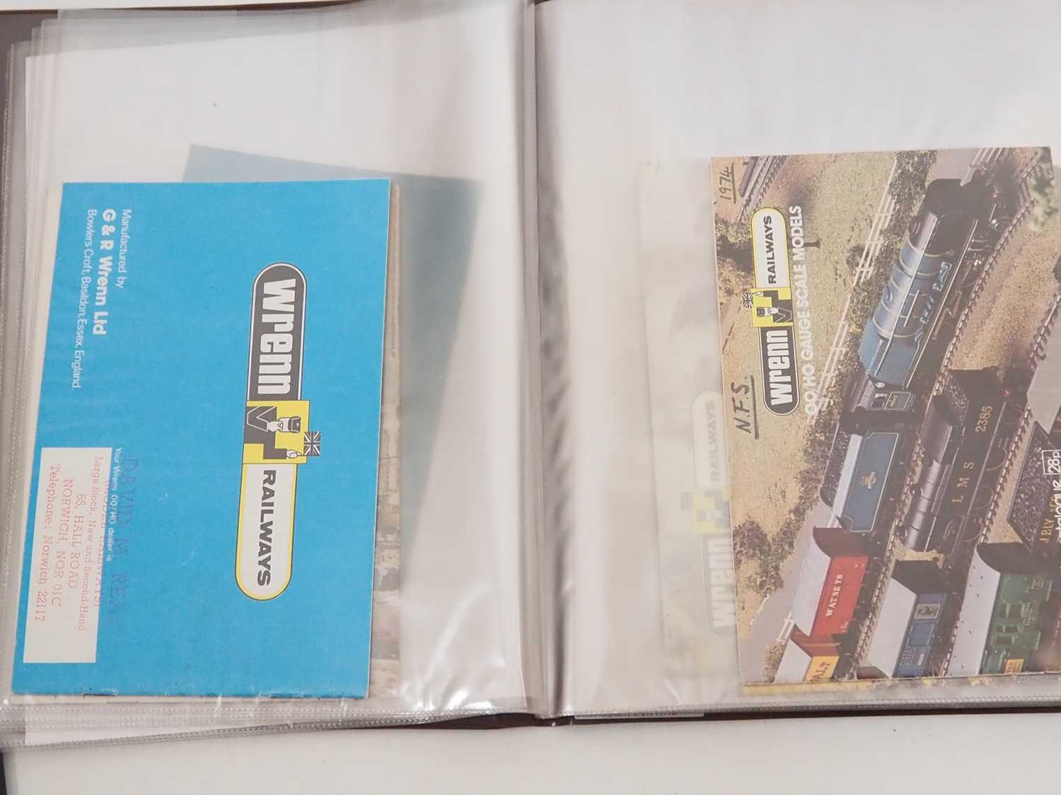 A pair of binders, the first containing WRENN catalogues from 1959 - 1988 and the second with a - Image 5 of 11