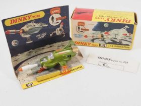 A DINKY 351 Gerry Anderson's 'UFO' Interceptor in metallic green with missile, pictorial card box