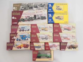 A large group of CORGI CLASSICS French issue 1:50 scale diecast lorries from the Collection Heritage