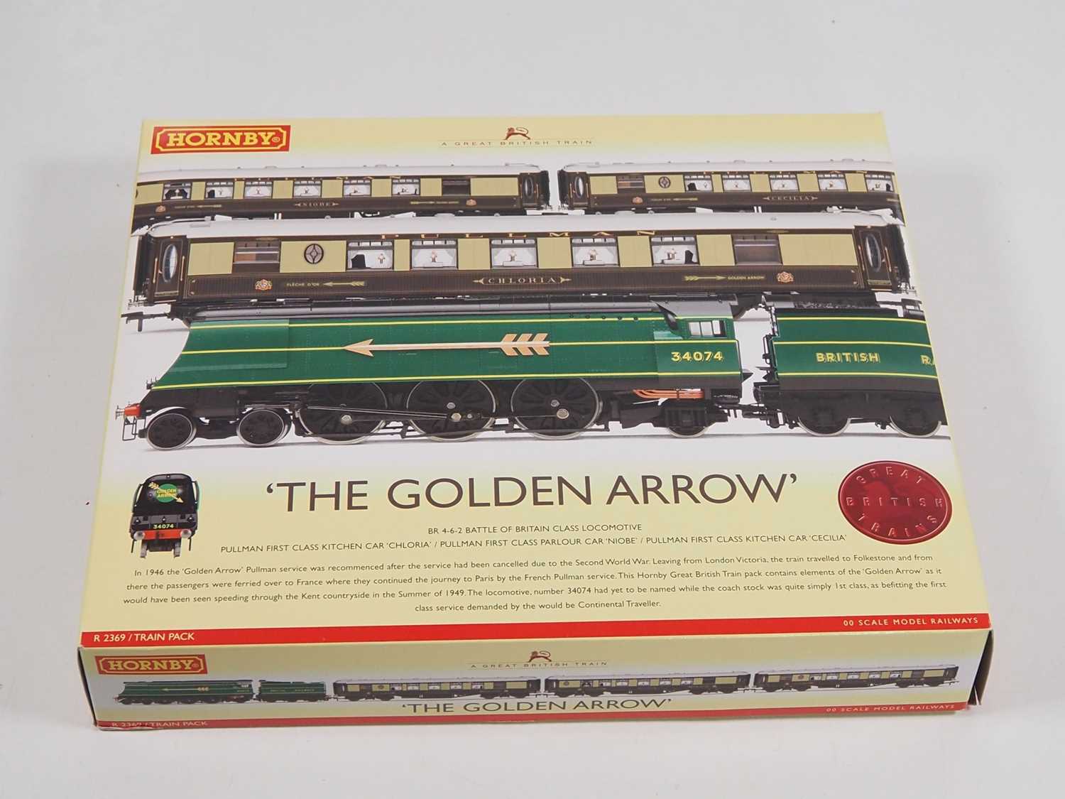 A HORNBY OO gauge R2369 'The Golden Arrow' train pack, one smoke deflector detached from loco but - Image 5 of 6
