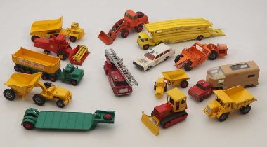 A quantity of unboxed MATCHBOX Kingsize lorries and other vehicles - F/G (unboxed) (Q)