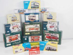 A group of CORGI CLASSICS diecast buses - various styles - VG in G/VG boxes (15)