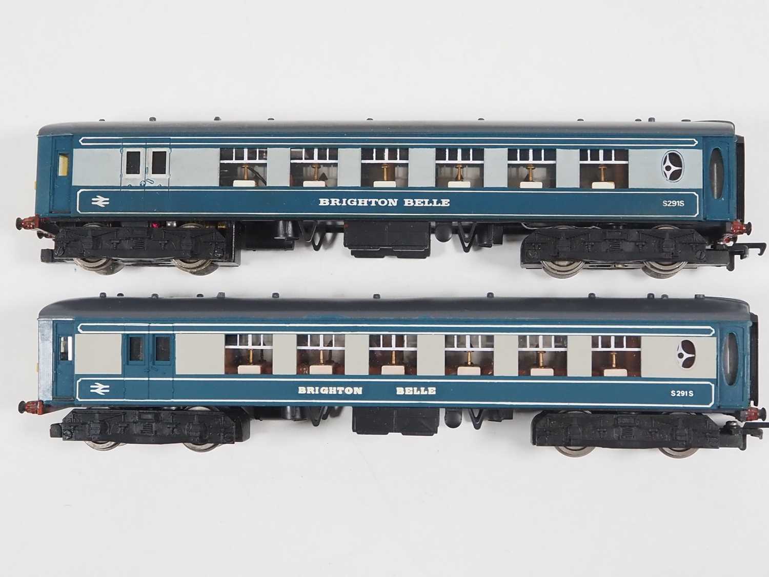 A pair of WRENN OO gauge Brighton Belle 2-car EMU sets, both in blue/grey livery, unboxed - G/VG - Image 3 of 5