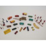 A group of vintage playworn MATCHBOX diecast vehicles and accessories - F (unboxed) (Q)