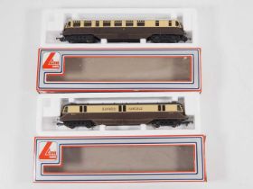 A pair of LIMA OO gauge GWR railcars comprising passenger and parcel versions - VG in G boxes (2)