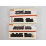 A pair of HORNBY (China) OO gauge steam locomotives comprising a class Q1 in BR black and an N15
