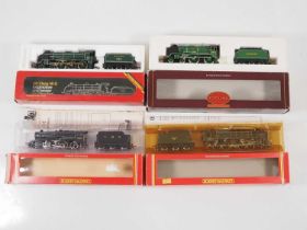 A group of HORNBY OO gauge steam locomotives in various liveries - VG in G/VG boxes (4)