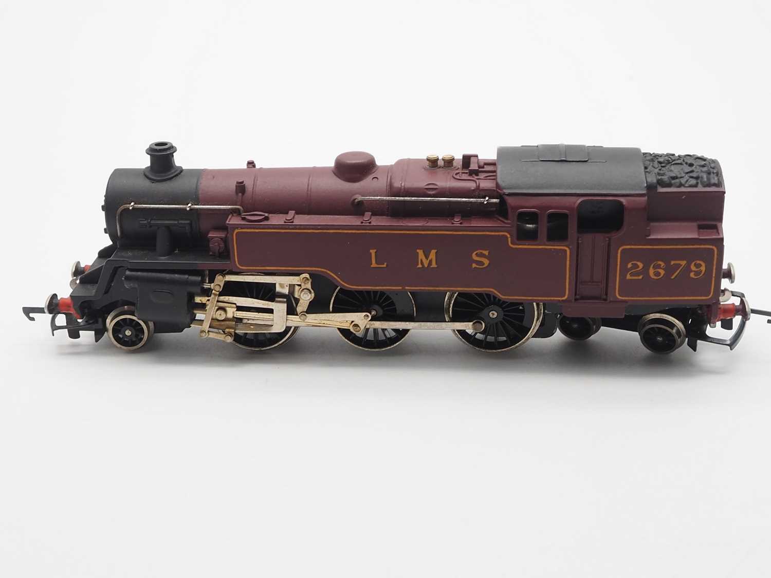 A WRENN OO gauge W2219 Class 4MT steam tank loco in LMS maroon livery numbered 2679 - VG in VG box - Image 2 of 7