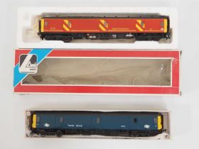A pair of SILVER FOX OO gauge class 128 Gloucester diesel parcel railcars, both resin bodies on