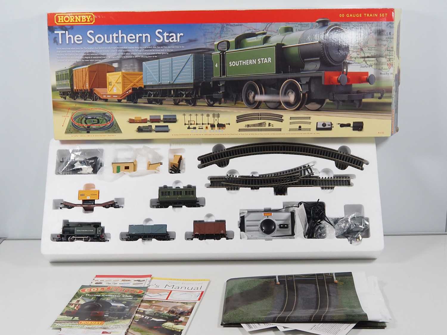 A HORNBY R1132 OO gauge 'The Southern Star' train set comprising a steam loco, wagons, coach and