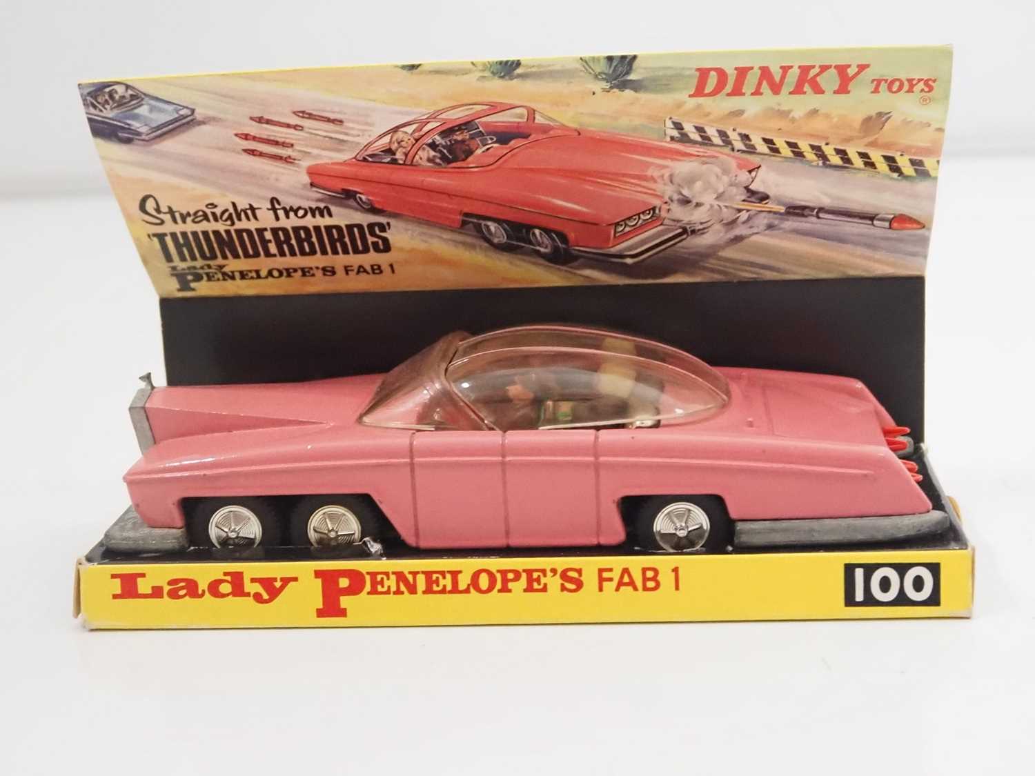 A DINKY 100 diecast 'Gerry Anderson's Thunderbirds' Lady Penelope's FAB1 Rolls Royce in pink, - Bild 2 aus 5