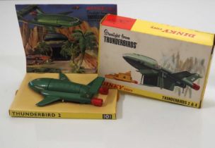 A DINKY 101 diecast 'Gerry Anderson's Thunderbirds' Thunderbird 2, in gloss green with yellow