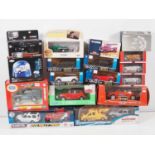 A tray of mixed scale diecast cars by BRITAINS, CORGI and others - VG in G/VG boxes (17)