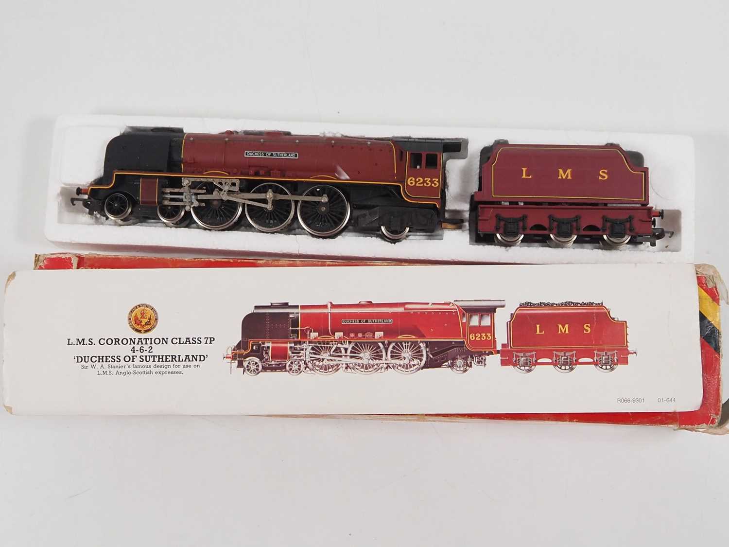 A group of OO gauge steam locomotives by HORNBY all in LMS maroon livery, Duchess of Sutherland - Image 4 of 5