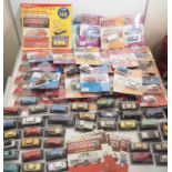 A very large quantity (two large boxes) of DEAGOSTINI part work magazines including diecast cars