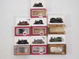 A group of OO gauge small steam tank locos by DAPOL and MAINLINE in various liveries - G/VG in P/G