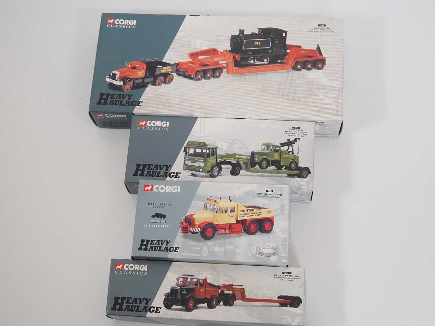 A group of CORGI 1:50 scale diecast 'Heavy Haulage' series lorries - VG/E in VG boxes (4)