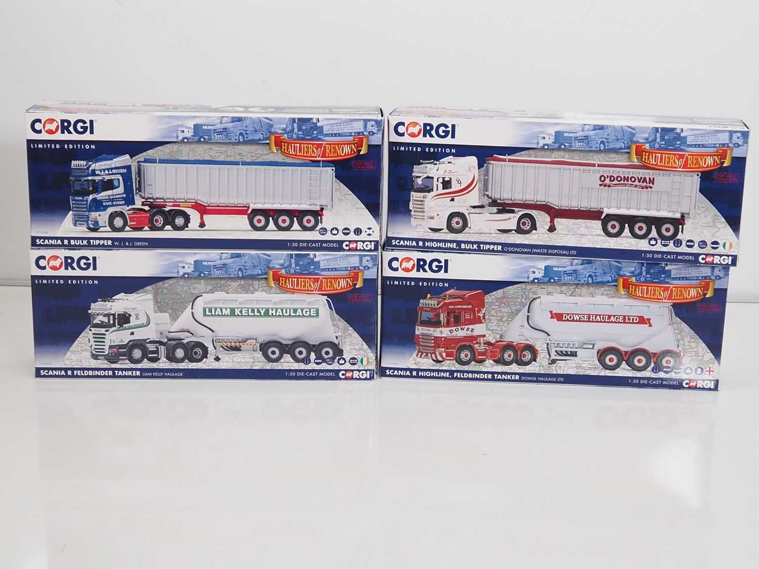 A group of CORGI 1:50 scale diecast articulated lorries - VG/E in G/VG boxes (4)