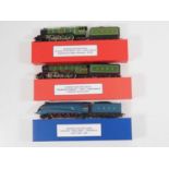 A group of unboxed HORNBY OO gauge steam locomotives comprising classes A1, A3 and A4 in LNER