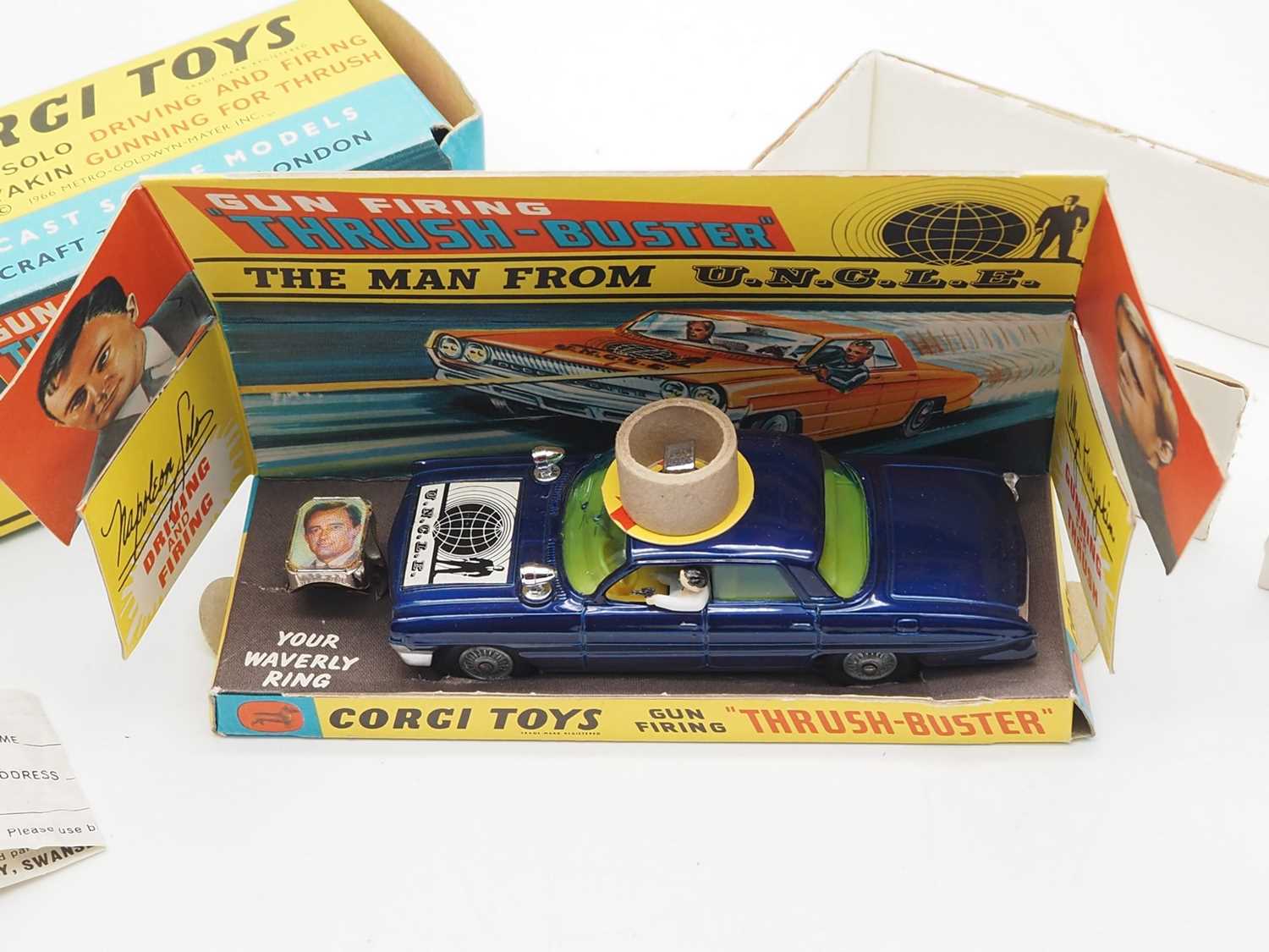 A CORGI 497 diecast Thrush-Buster Oldsmobile from 'The Man From U.N.C.L.E' - blue metallic version - - Image 2 of 9
