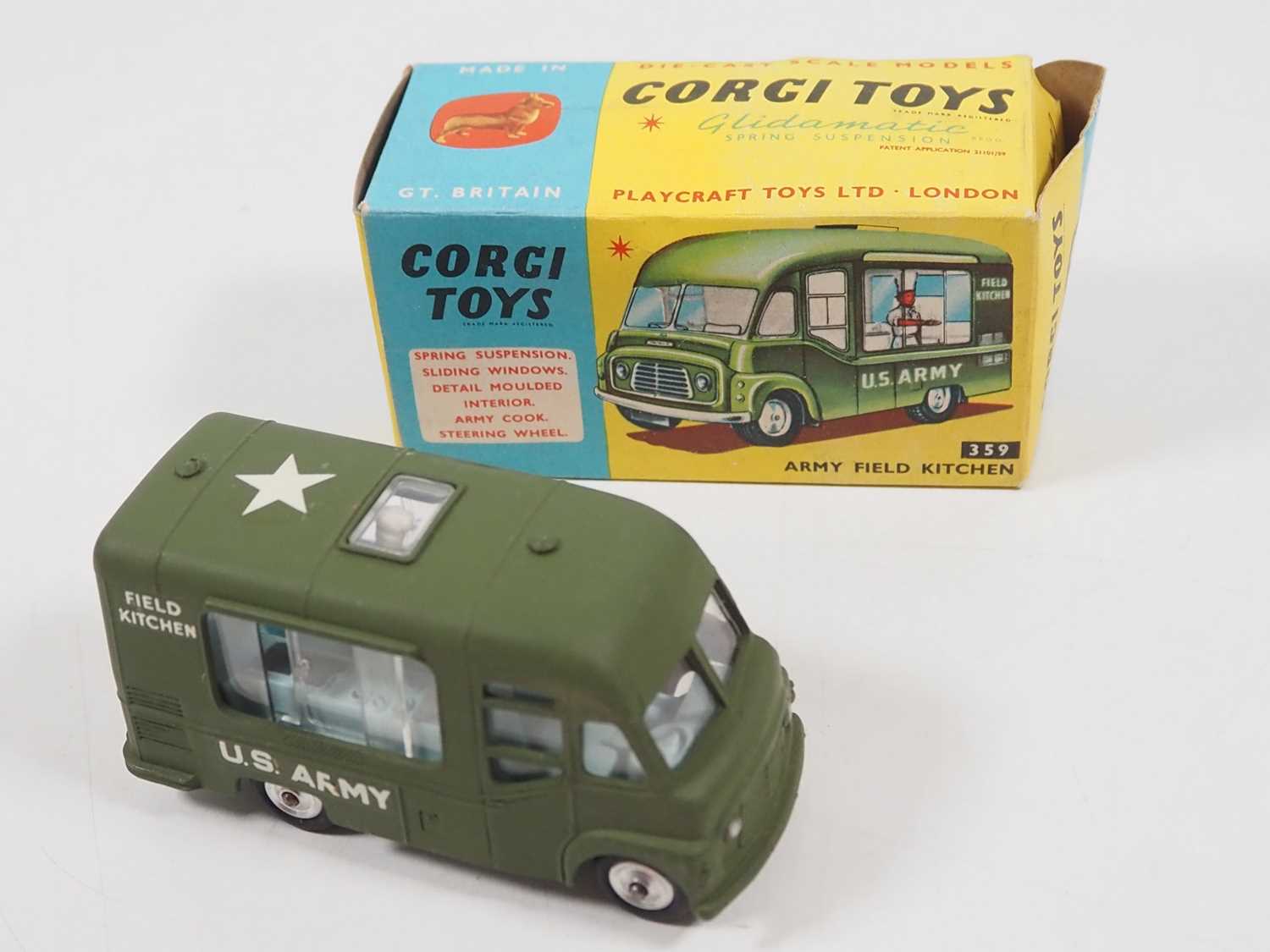 A group of CORGI diecast vehicles comprising a 225 Austin Seven, a 359 Army Field Kitchen and a - Image 4 of 5