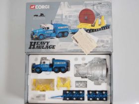 A CORGI 1:50 scale 18001 Heavy Haulage set in Econofreight Heavy Transport Limited livery -