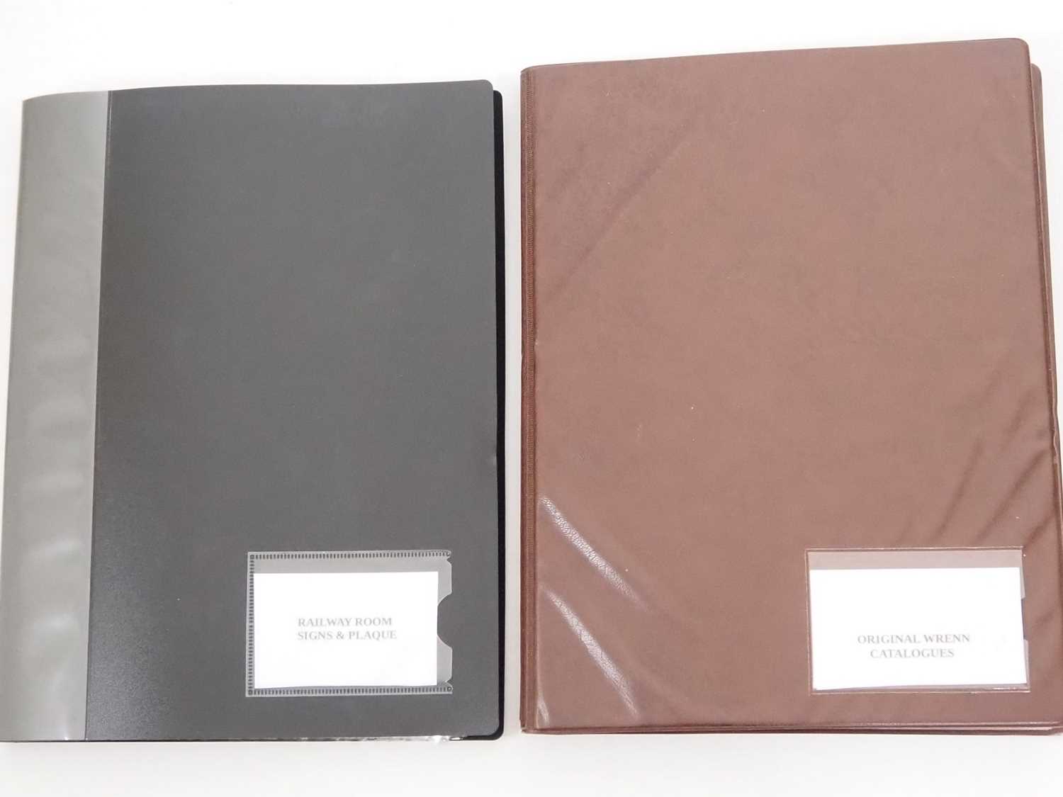 A pair of binders, the first containing WRENN catalogues from 1959 - 1988 and the second with a - Image 2 of 11