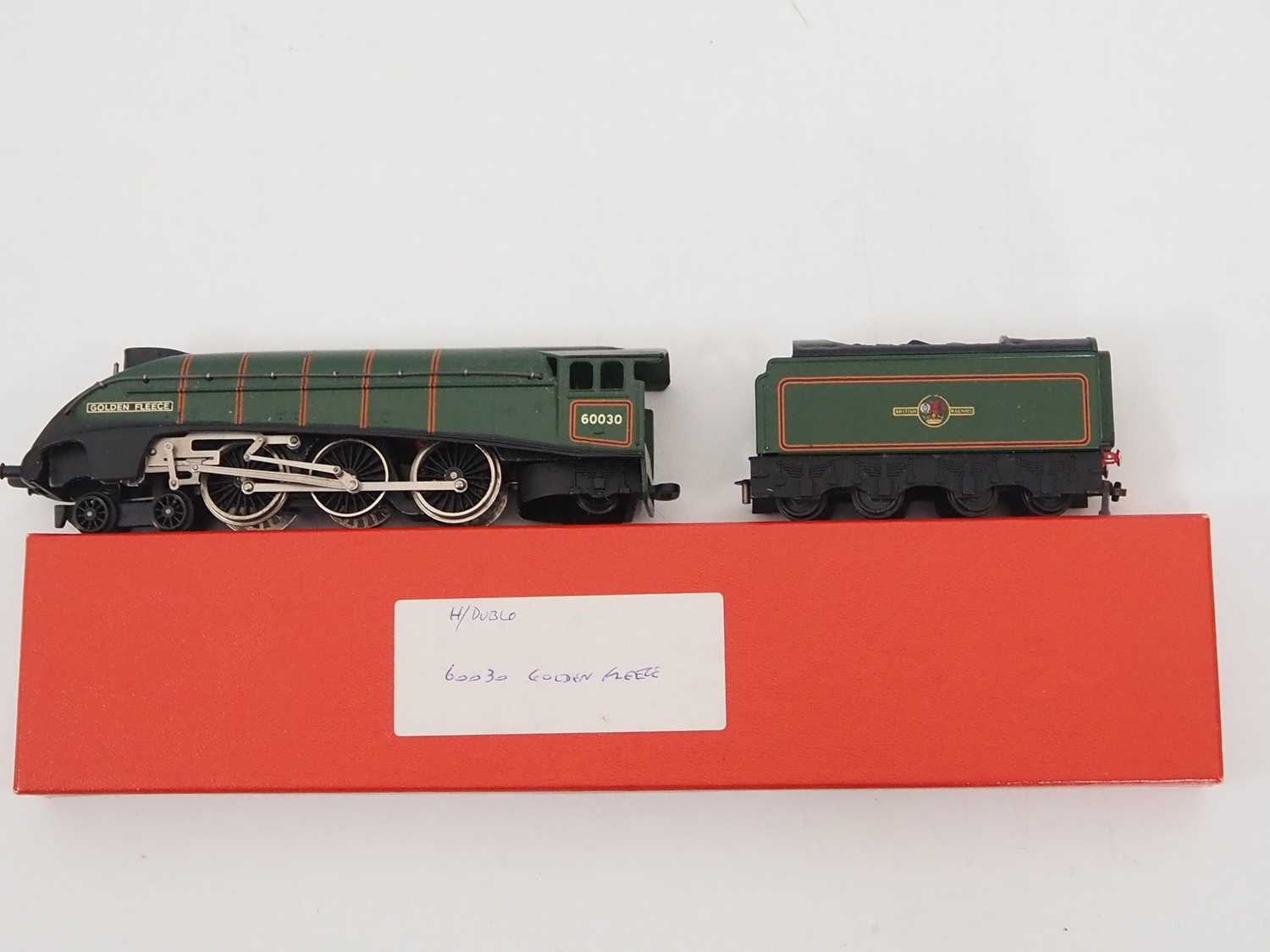 A pair of unboxed HORNBY DUBLO 2-rail OO gauge steam locomotives, comprising a class A4 'Golden - Image 2 of 12