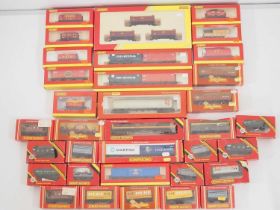 A large group of OO gauge HORNBY wagons - G/VG in generally G boxes (34)