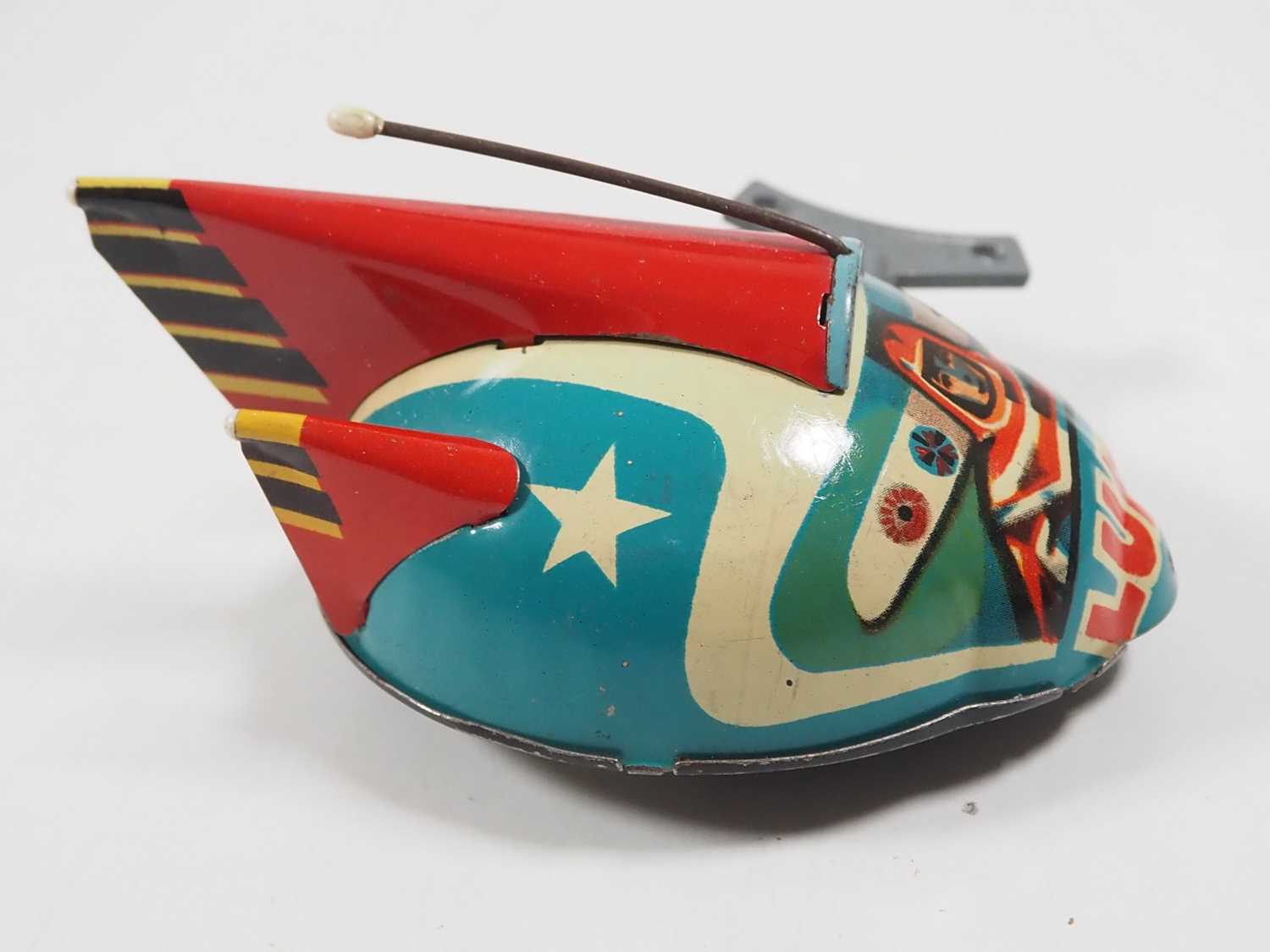 An ITES vintage Czechoslovakian tinplate battery operated cosmic exploration vehicle in original box - Image 3 of 6