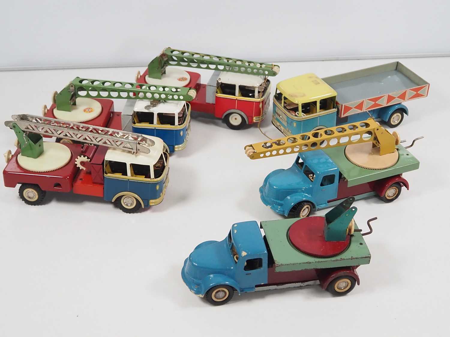 A group of unboxed tinplate lorries by ITES (Czechoslovakia) - F/G unboxed (6) - Image 2 of 2