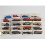 A group of white metal 1:87 scale vans and lorries by V&V MODEL who are a Czech based producer of