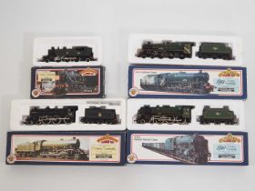 A group of BACHMANN OO gauge steam locomotives in BR black and green liveries - G/VG in G boxes (4)