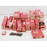 A large quantity of mostly boxed HORNBY DUBLO OO gauge 2-rail track and accessories - G/VG in F/G