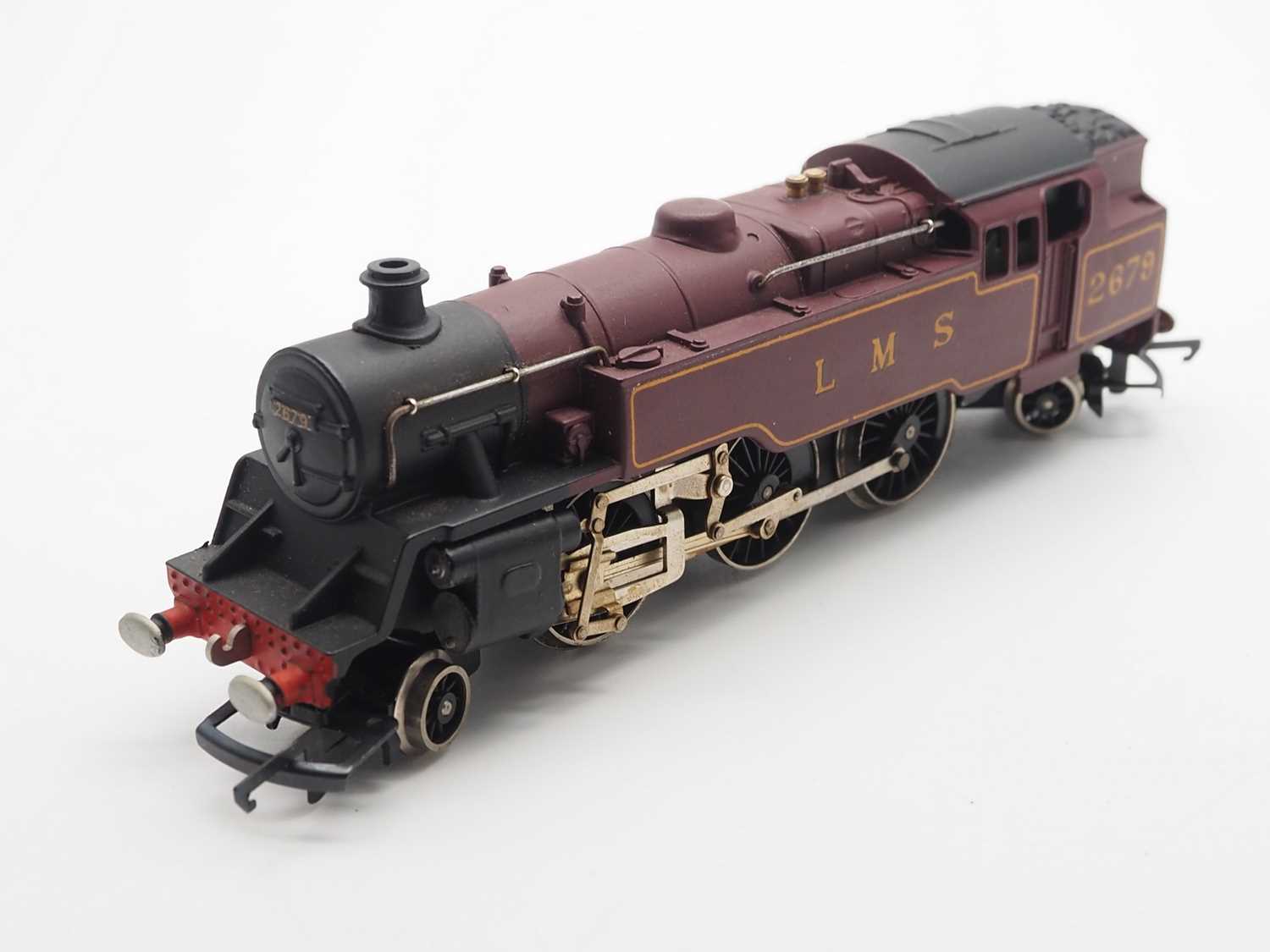 A WRENN OO gauge W2219 Class 4MT steam tank loco in LMS maroon livery numbered 2679 - VG in VG box - Image 3 of 7