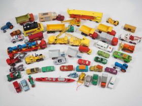 A large quantity of unboxed vintage diecast vehicles mainly by MATCHBOX - generally G unboxed (Q)