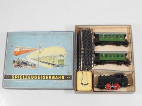 A VEB Eastern German S scale (1:64) passenger train set. This rare survivor from the late 1950s /